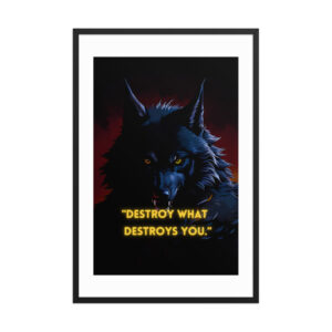 Destroy-what-destroys-you-framed-Poster.jpg.