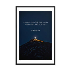 Matthew 5:14 - Framed poster