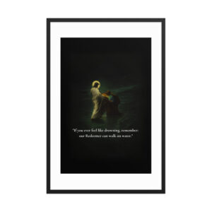 Jesus is our Redeemer - Framed poster