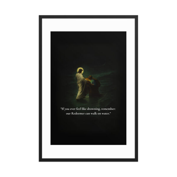 Jesus is our Redeemer - Framed poster