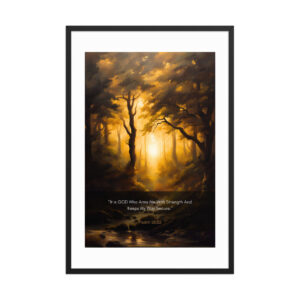 Psalm 18:32 - Framed poster