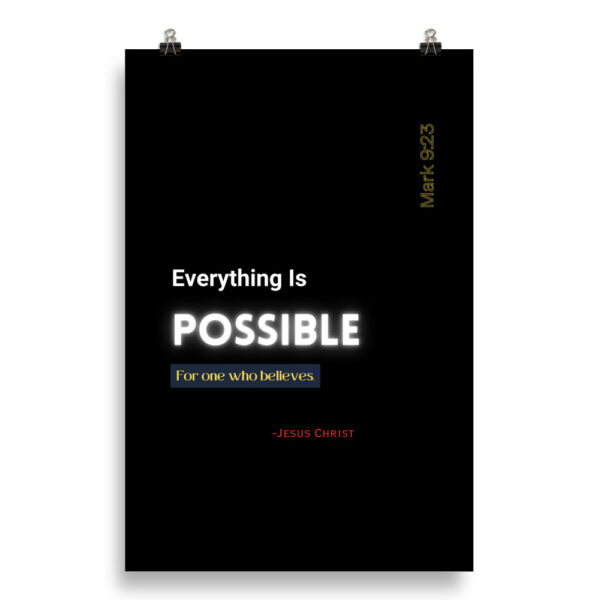Mark 9:23 - Poster
