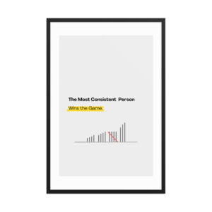Be Consistent - Framed poster